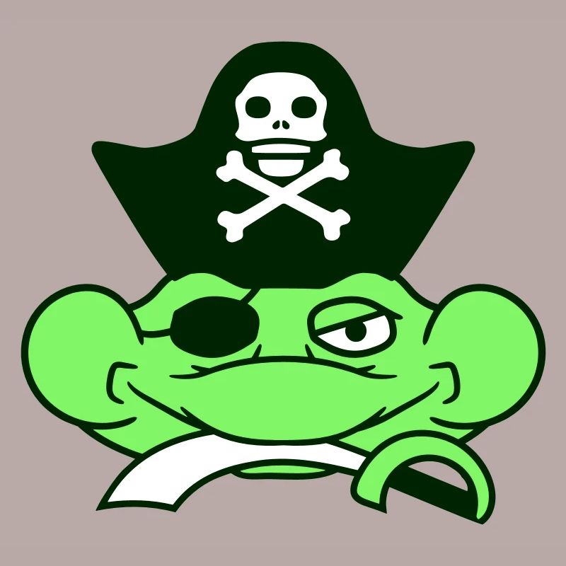 Frog Captain Cap Toad Funny Comic Cartoon