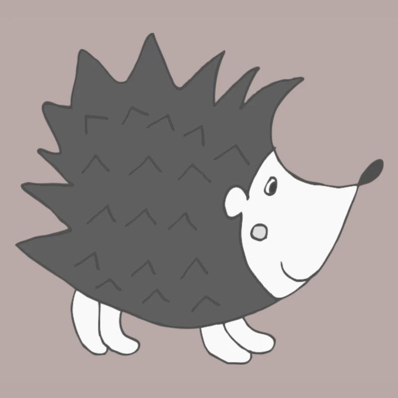 Hérisson Noir Blanc