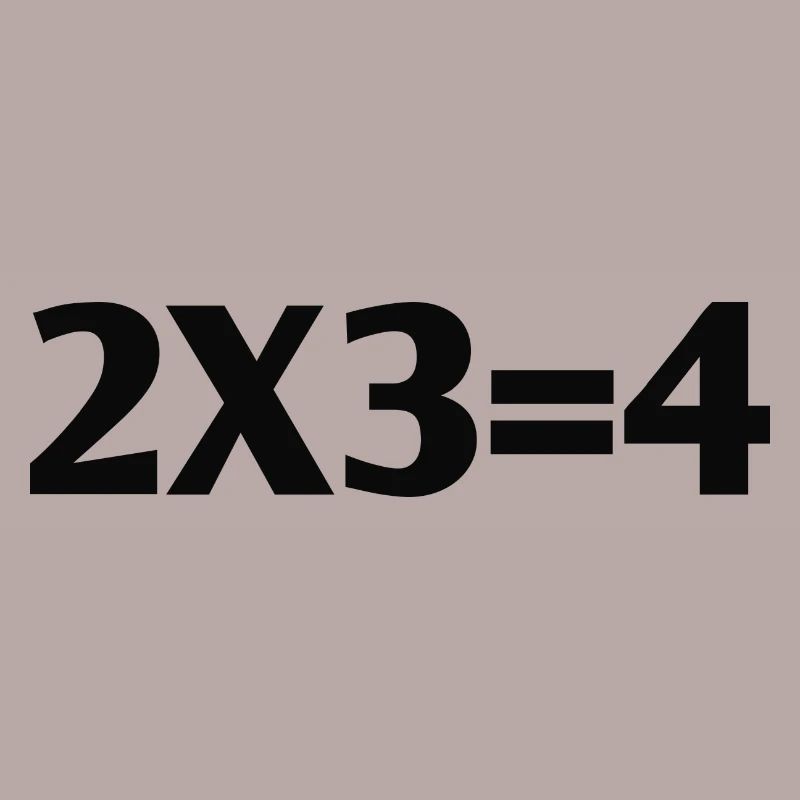 Zwei mal drei gleich vier Geschenkidee 2x3=4