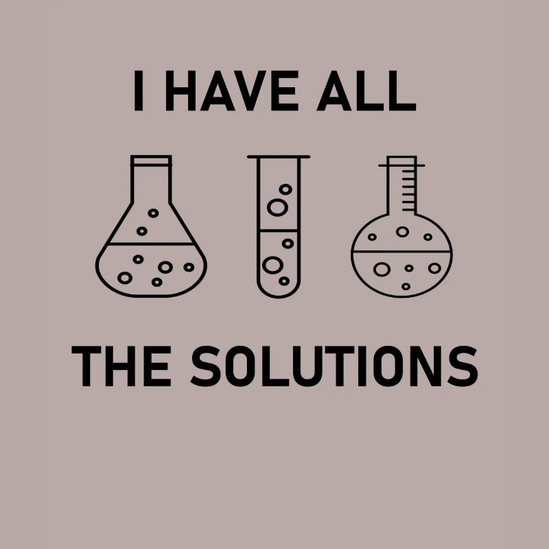 Chemist Gift Science Nerd Solutions Labor Lab