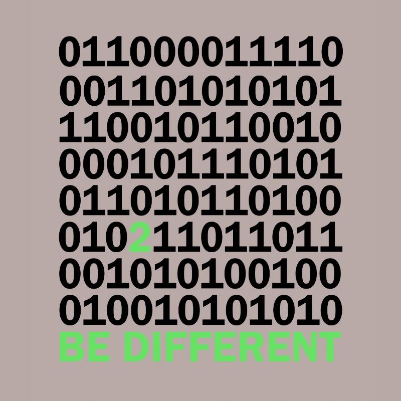 Be Different Binärcode Nerd Geschenk