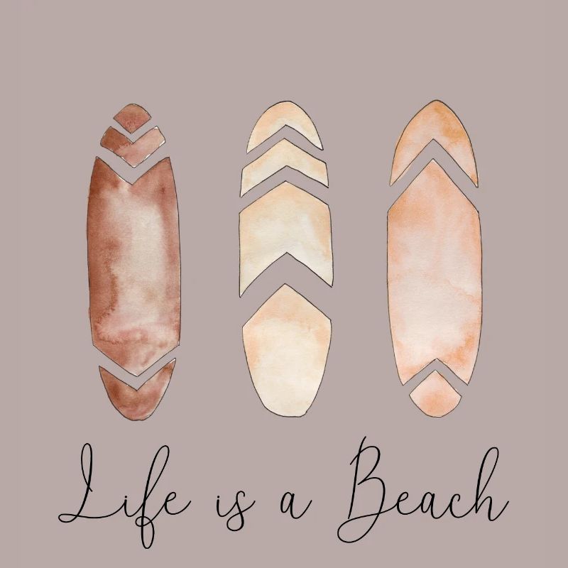 Life is a Beach | Surfboard Boho Style