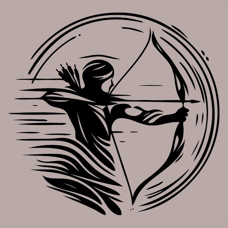 Archer avec arc et flèche
