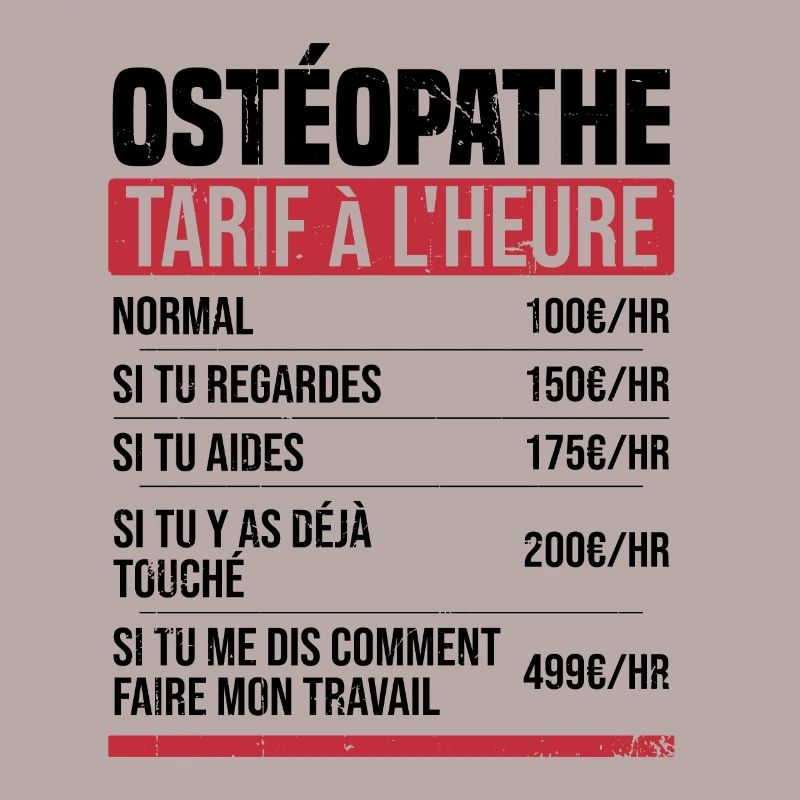 Osteopath Stundensatz Geschenkidee Humor