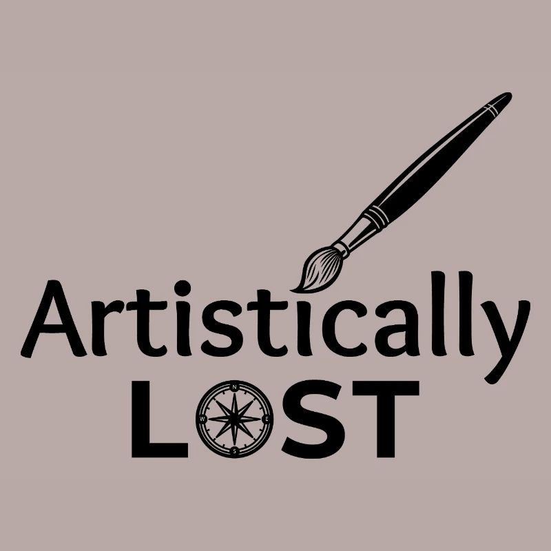 Artistically Lost Compass Map Design