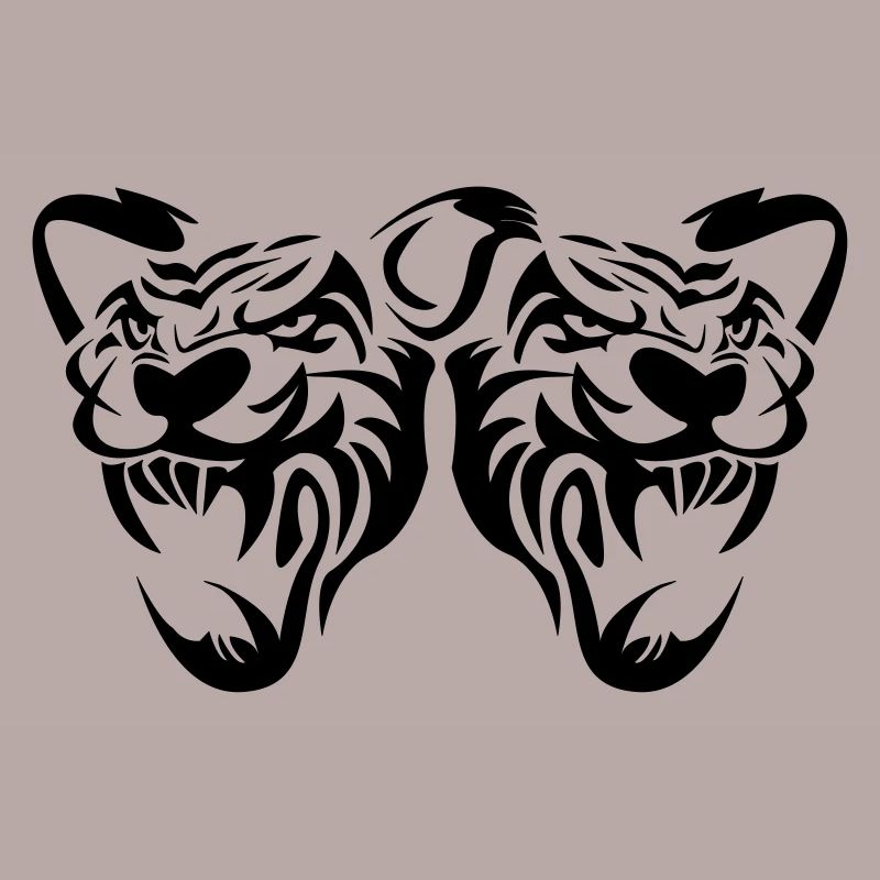 tiger head panther cat