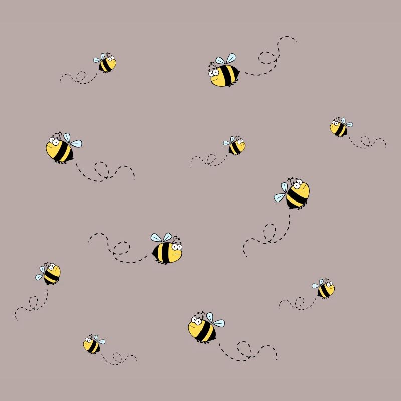 Bienenschwarm mit Flugbahn