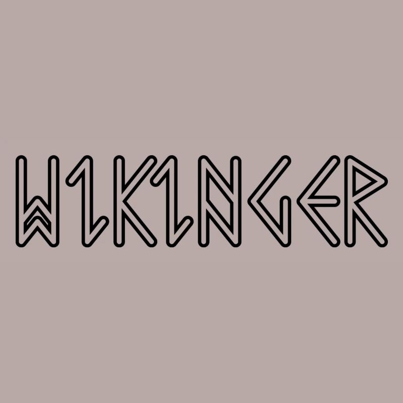 Viking Vikings in runic script Nordic
