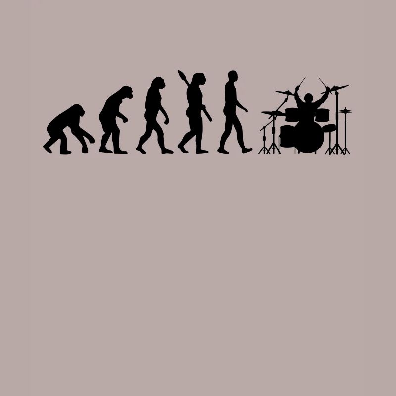 Drummer Schlagzeug Evolution Schlagzeuger Geschenk