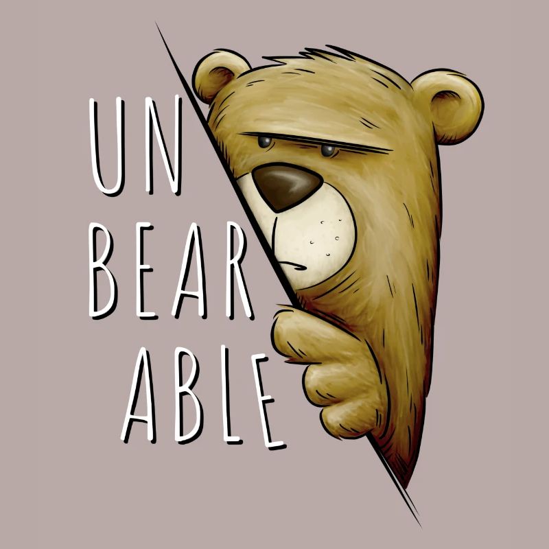 Insupportable - Jeu de mots insupportable Grumpy Bear