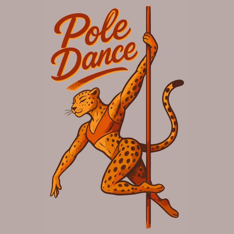 Pole Dance Leopardin Poledancerin Geschenk