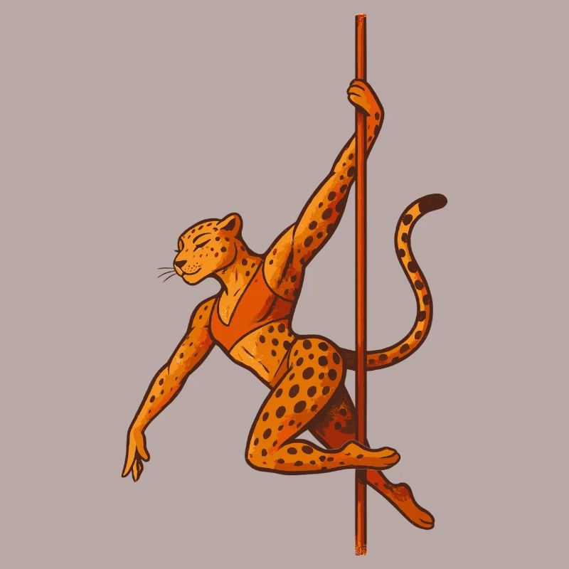 Pole Dance Leopard Pole Dancer Gift