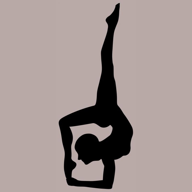 Silhouette de yoga dynamique