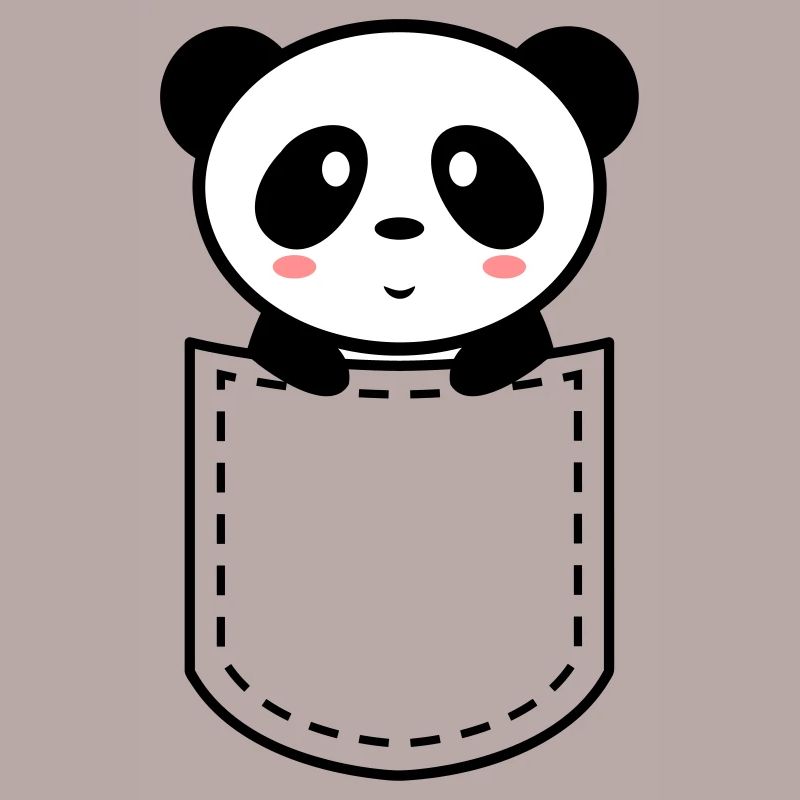Panda in einer Tasche