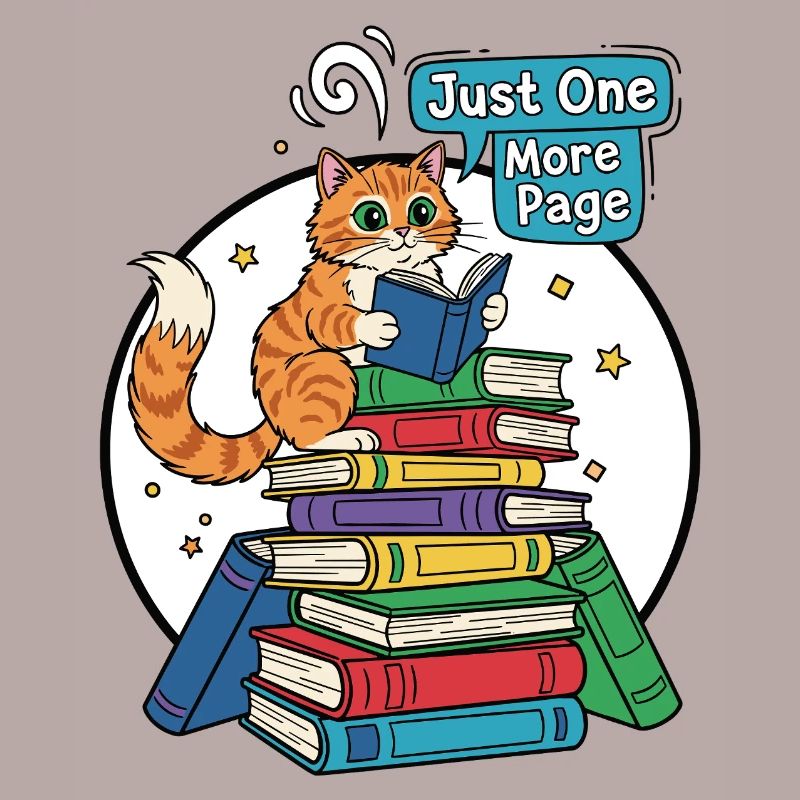 Cat reader: Just one more page