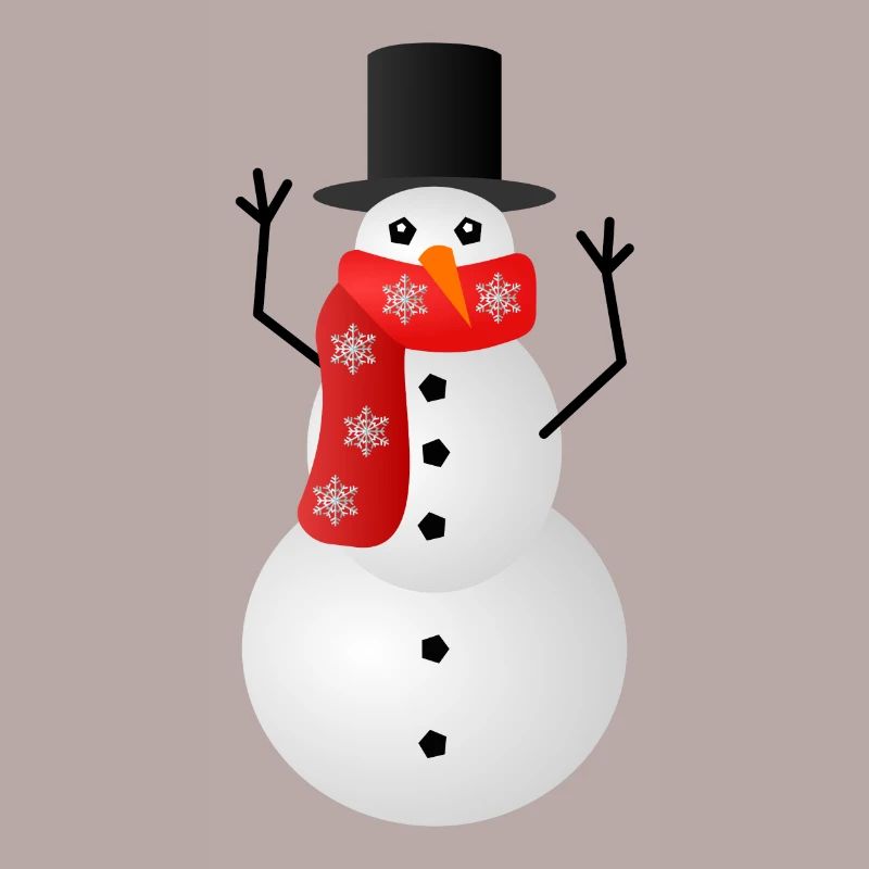Weihnachtspullover - Schneemann
