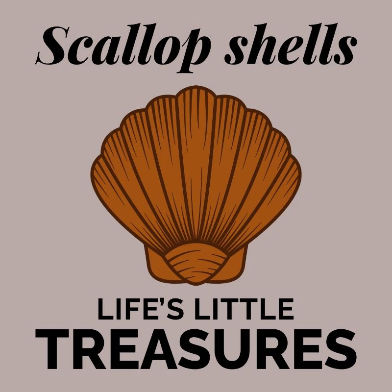 Scallop Seashells Collector Beachcomber Shellfish