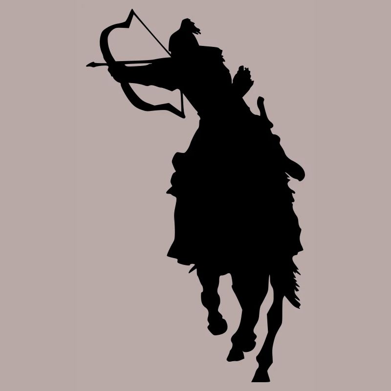 Cavalier avec arc et flèche
