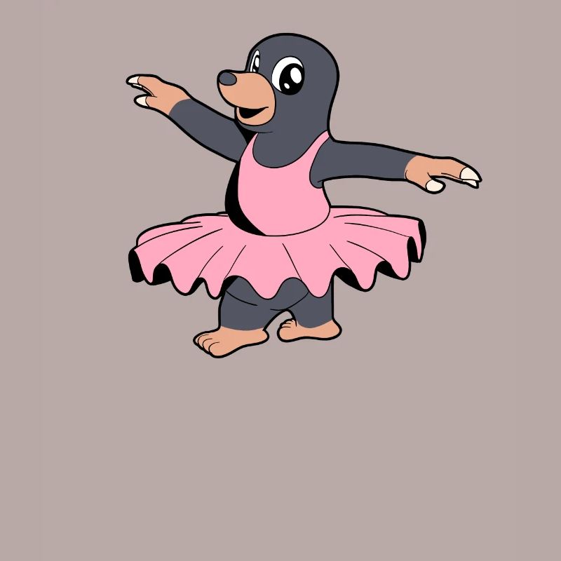 Comic Mole Dances Ballet - Ballerina