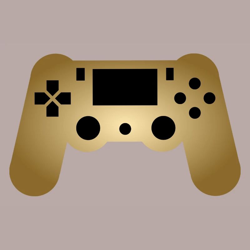 Controller Gaming Gold Nerd Geek Gift Idea