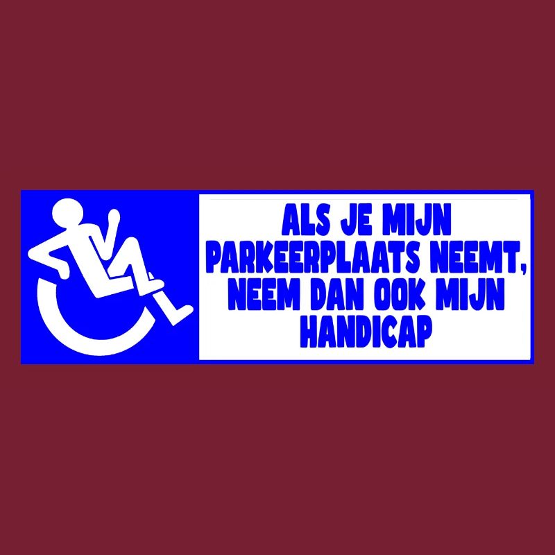 My parking space, therefore also my handicap!