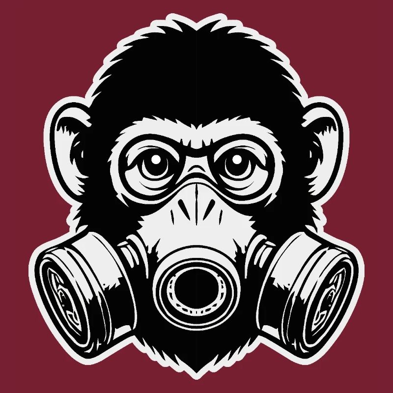 Masque à gaz de singe