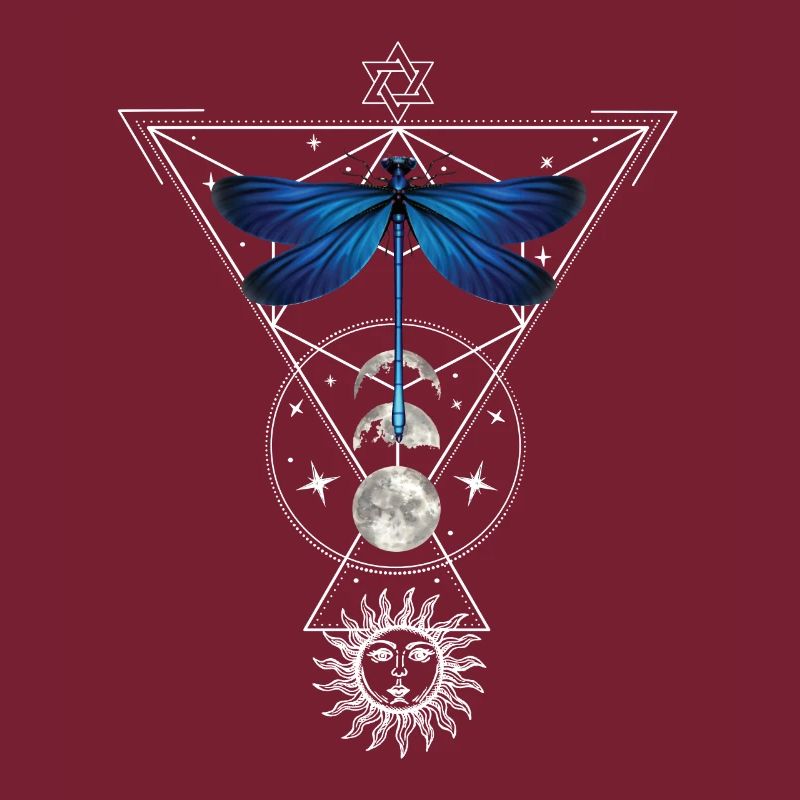 Okclutisme lune Phase Witchcraft Libellule Tarot