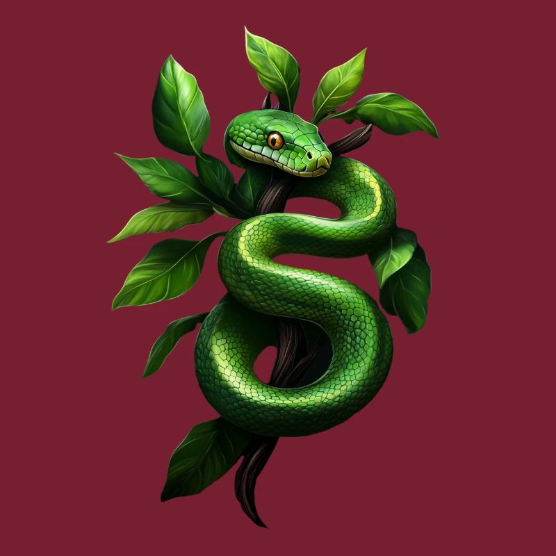 Arbre vert Python Serpents Amoureux Terrarium