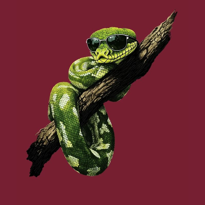 Grüner Baumpython Schlangen Liebhaber Terrarium