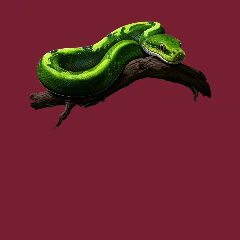 Green Tree Python Snakes Lover Terrarium