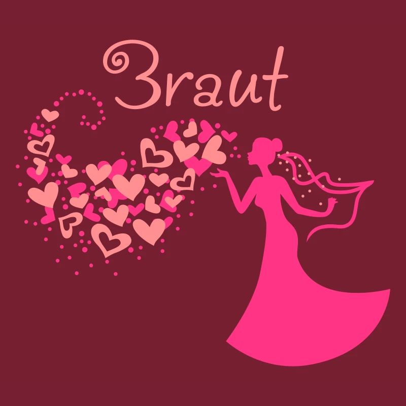 Heart Cloud bride Text