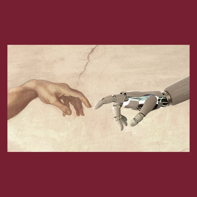 Hand des Roboters,