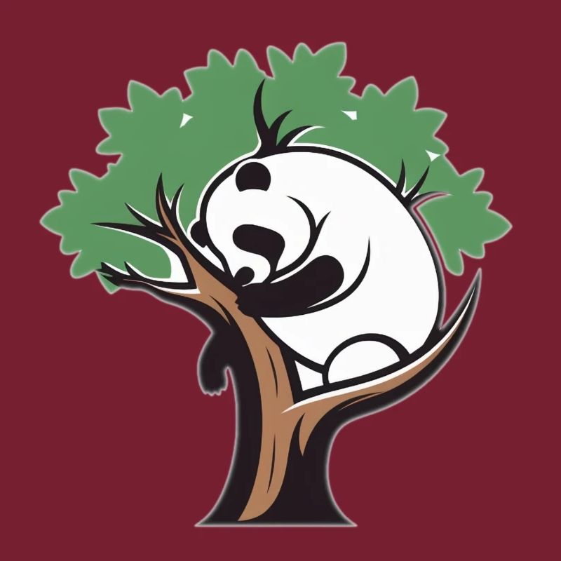 Panda in einem Baum