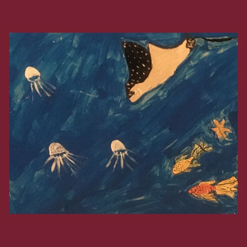 Rays with fish