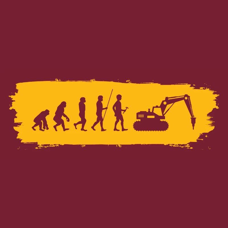 Evolution hin zum Bagger