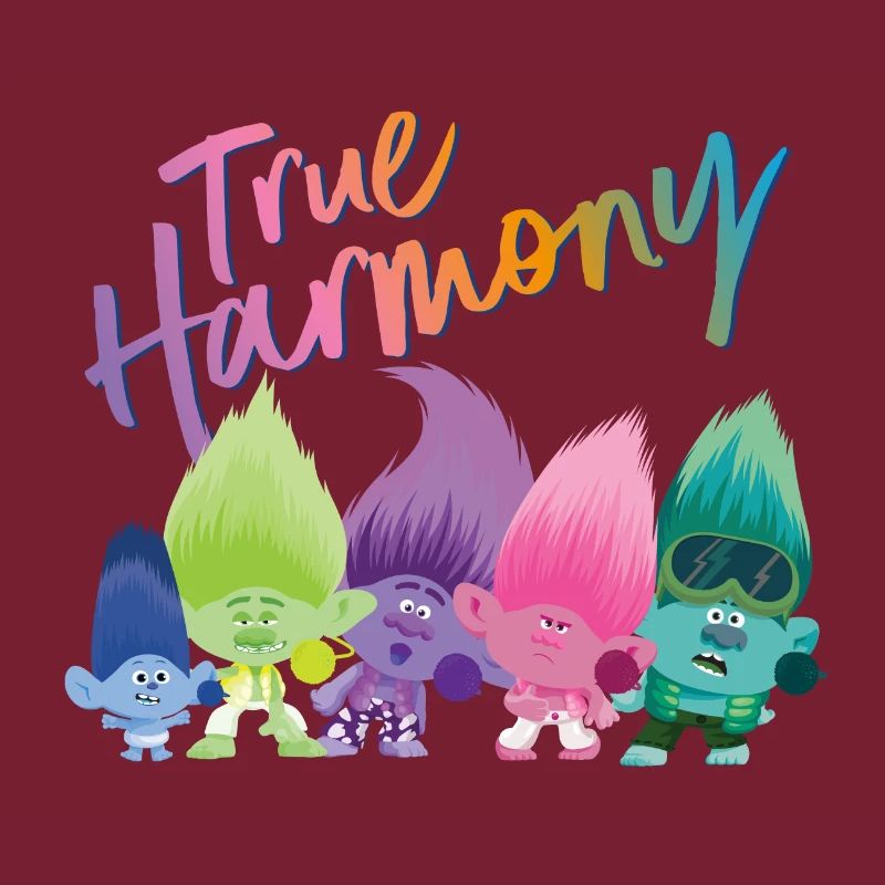 Trolls True Harmony Viele Bunte Trolls