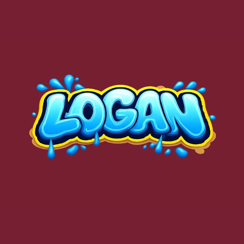 LOGAN GRAFFITI NAME FOR PERFECT GIFT PRINTABLE 