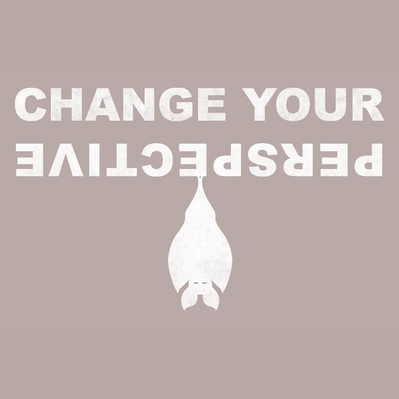 Change Your Perspective Bat Bat Mouse | White