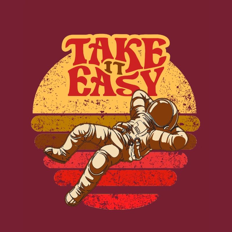 Take is Easy Retro Astronaut frissons