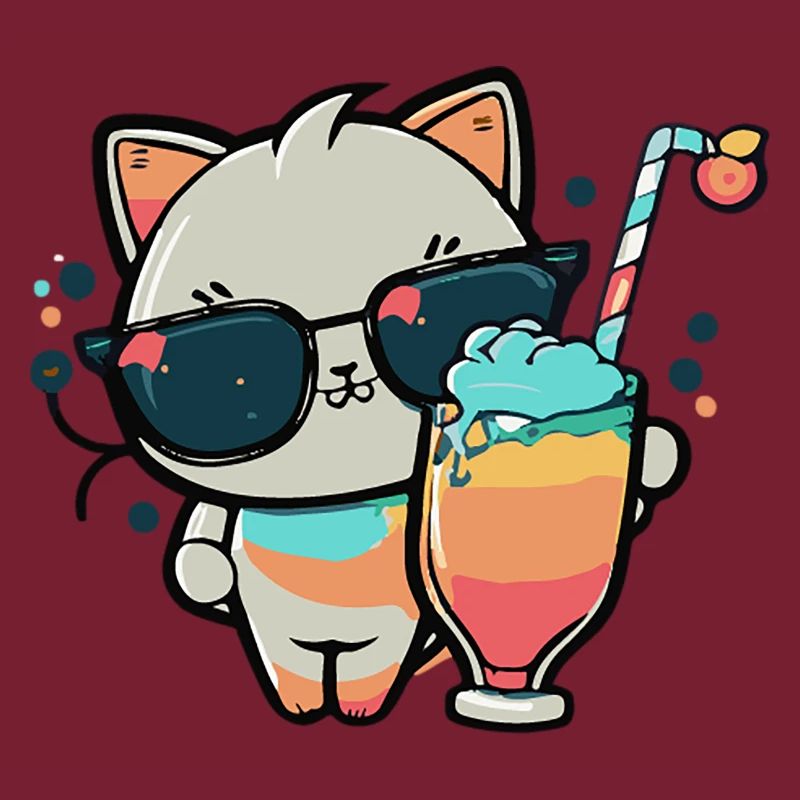 Le chat le plus cool de la plage
