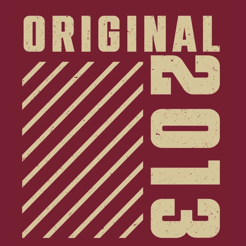 Original 2013 Authentic 2013 Vintage Bursdag