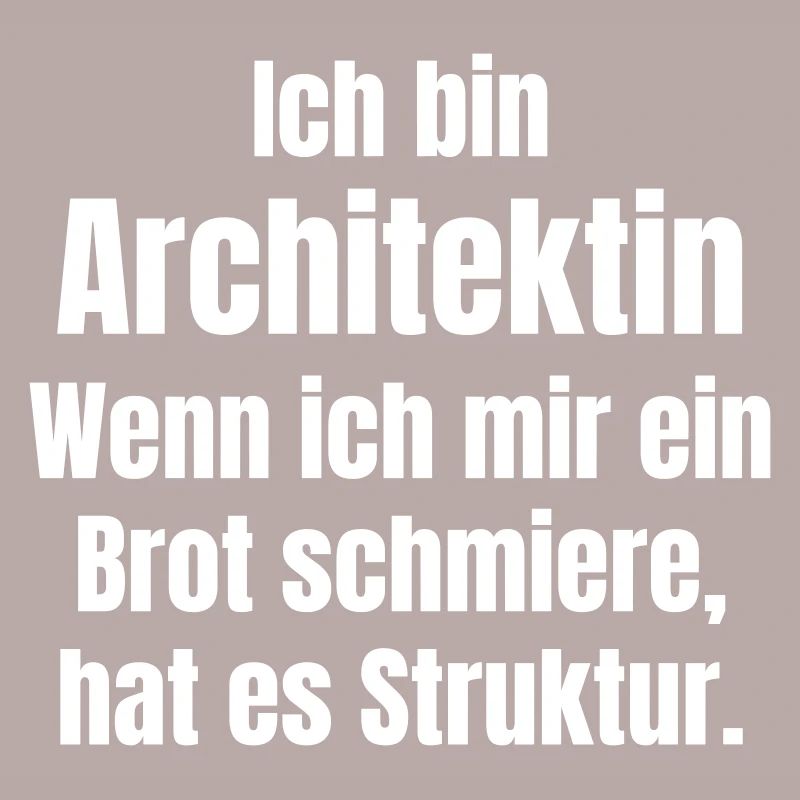 Architect smears bread with structure