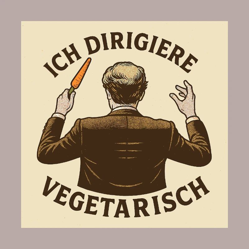 Dirigent Ich dirigiere vegetarisch