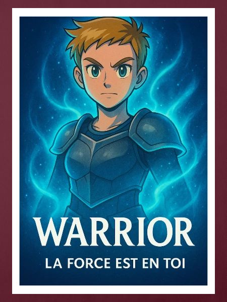 Blauer Aura-Krieger