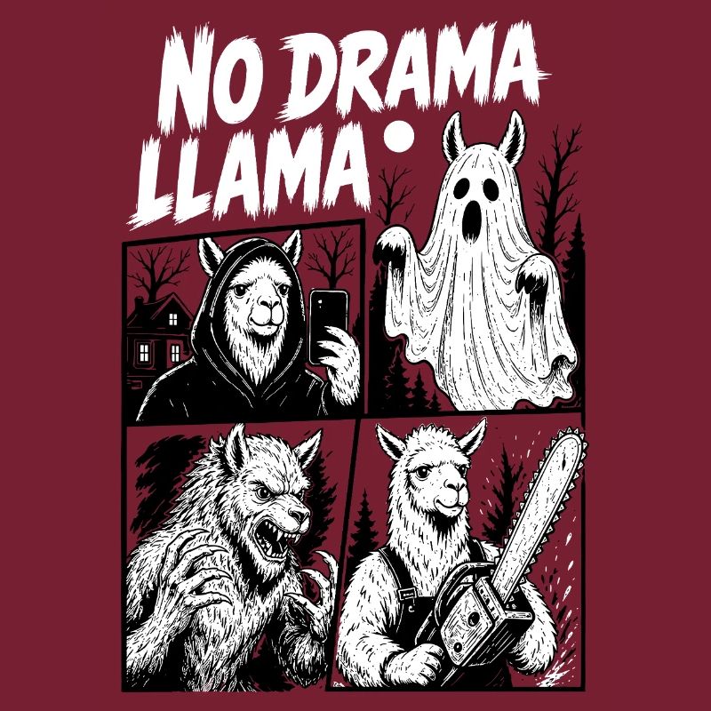 Sans drame Llama Horror Comic