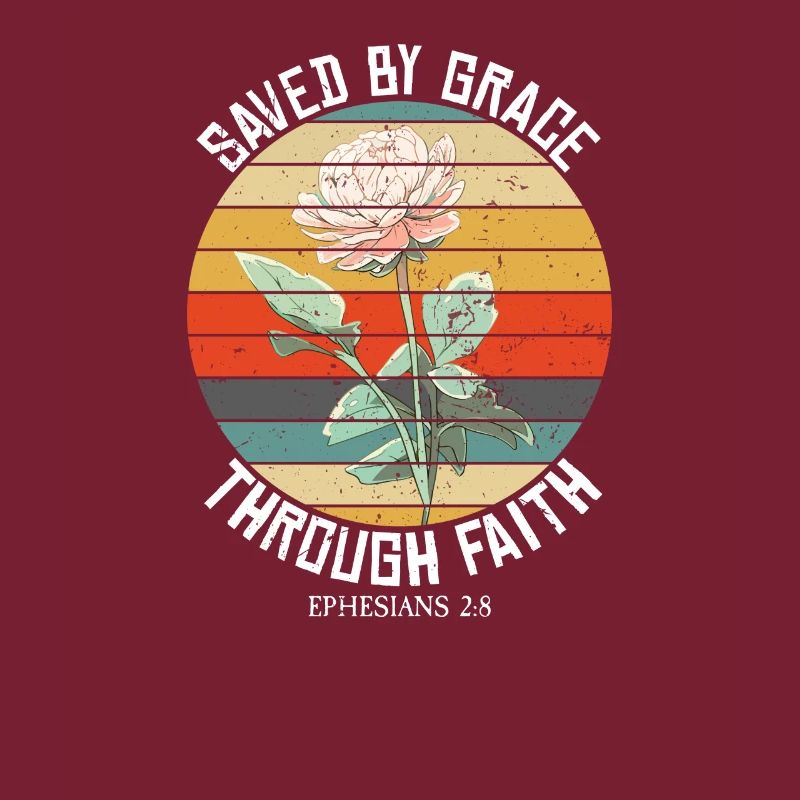 Saved By Grace Ephesians Scripture Christian Quote