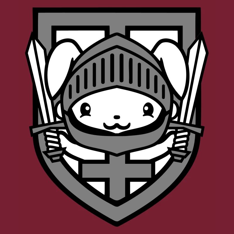 Rabbit Knight Sword Shield Armor Helmet Castle Hero
