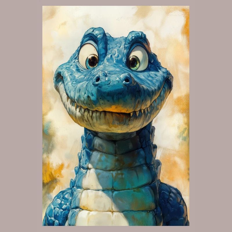 Illustration eines Krokodils