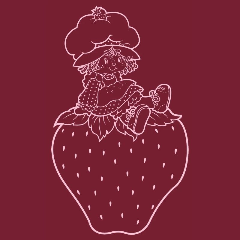 Emily Erdbeer Auf Einer Erdbeere In Rosa