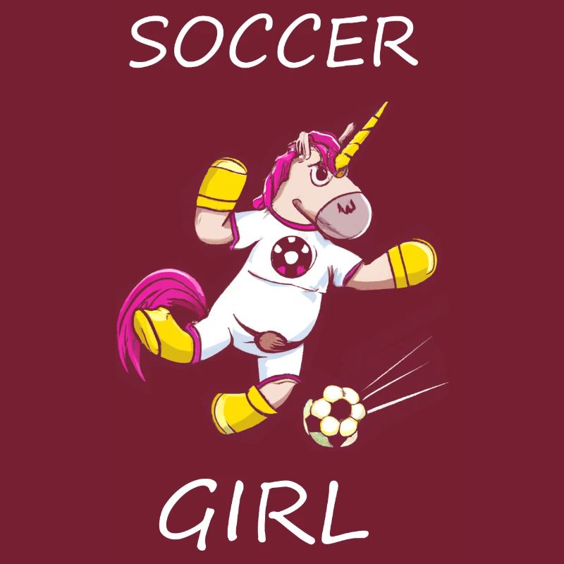 Fußball Einhorn Mädchen Spruch